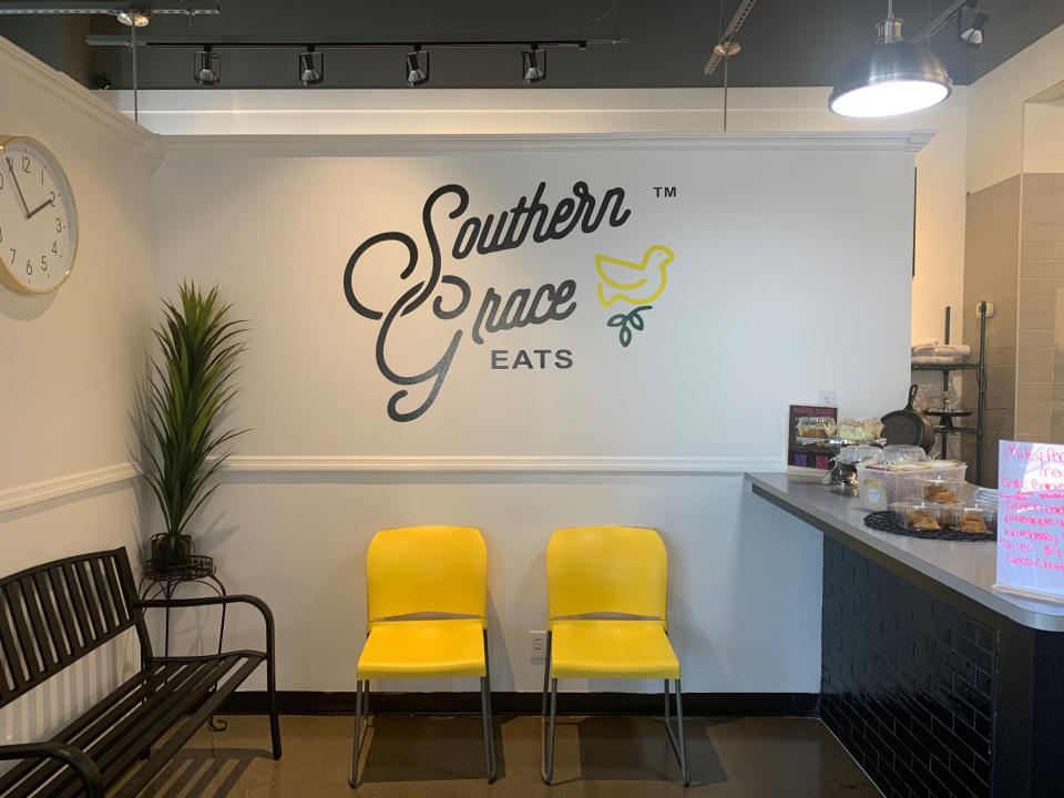 Inside Southern Grace, a new comfort food restaurant that opened in Norwood this month.