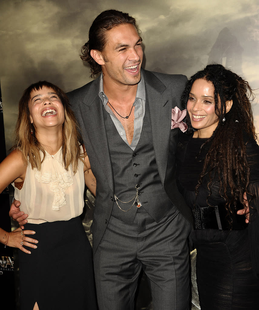 Conan the Barbarian 2011 LA Premiere Zoe Kravtiz Jason Momoa Lisa Bonet