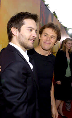 Tobey Maguire and Willem Dafoe at the Los Angeles premiere of Columbia Pictures' Spider-Man 2