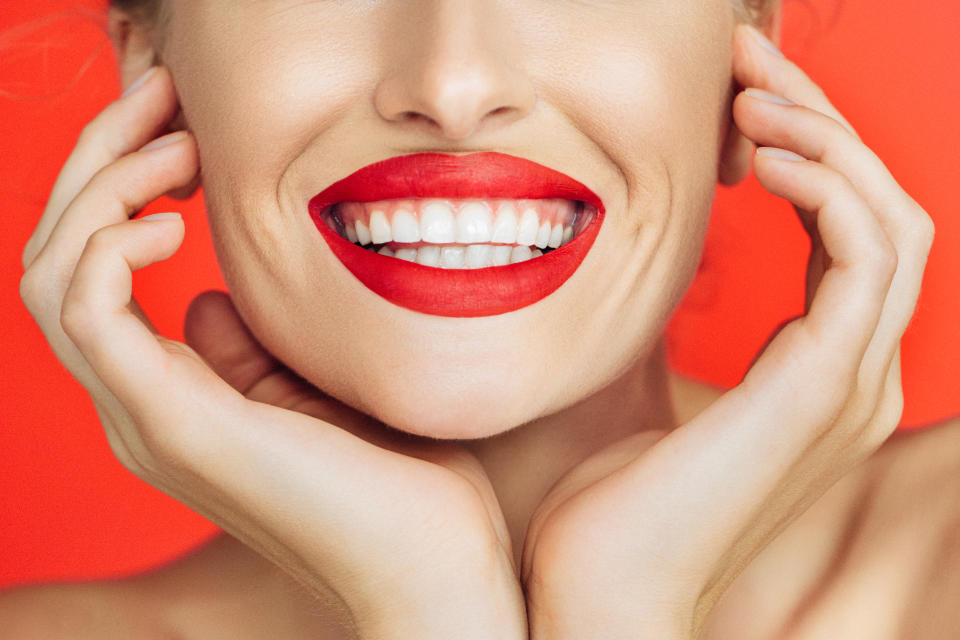 Smile! Your teeth are white. (Photo: Getty)