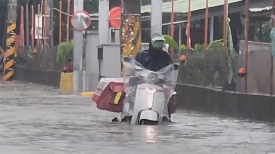 屏東大豪雨特報　佳冬低窪地區大面積淹水