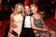 <p>Victoria Smurfit, James Tupper, and Anne Heche attended HBO’s Post Emmy Awards Reception at the Plaza at the Pacific Design Center. (Photo: Matt Winkelmeyer/Getty Images) </p>