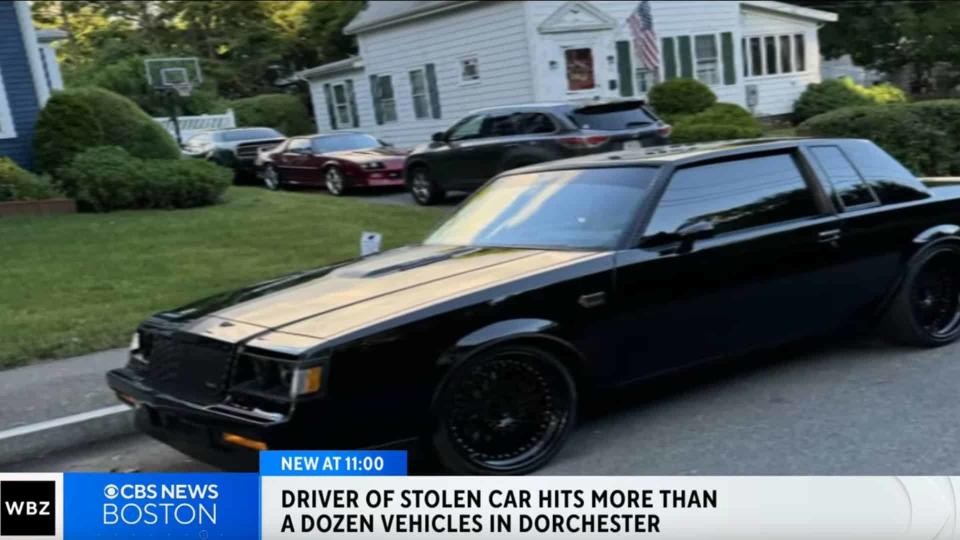 Stolen Buick Grand National Wrecks Over A Dozen Others In Boston