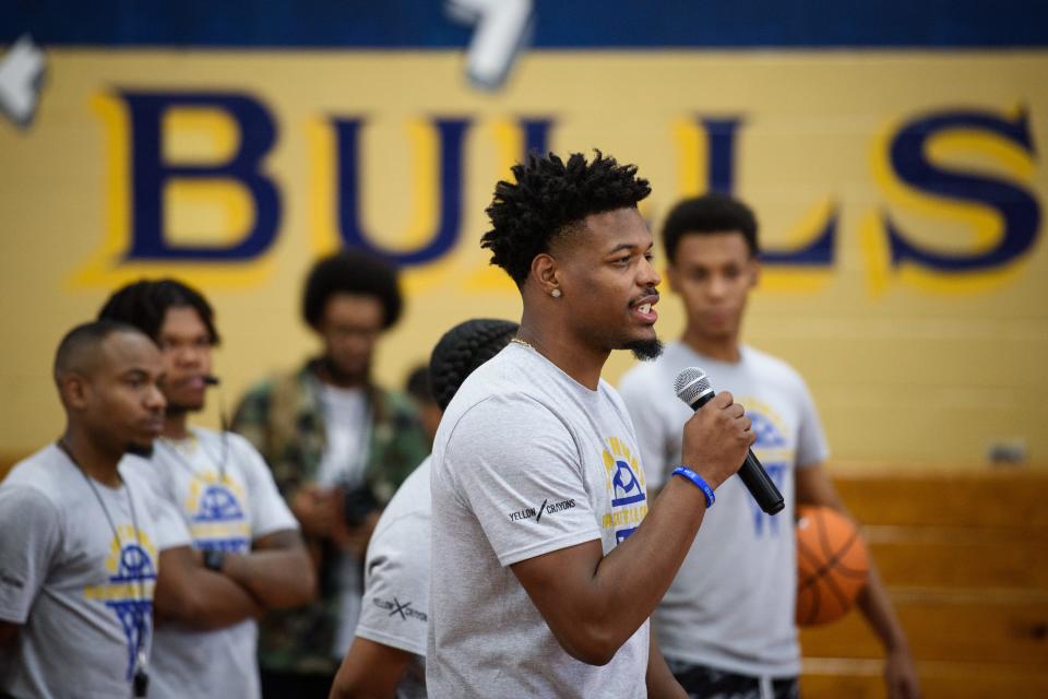 Fayetteville native Dennis Smith Jr., an NBA free agent, hosted his inaugural Smithway youth basketball camp Wednesday at E.E. Smith.