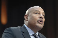 Boeing Chief Engineer Howard McKenzie testifies at a Senate Homeland Security Subcommittee on Investigations at the Capitol Hill Tuesday, June 18, 2024, in Washington. (AP Photo/Mariam Zuhaib)