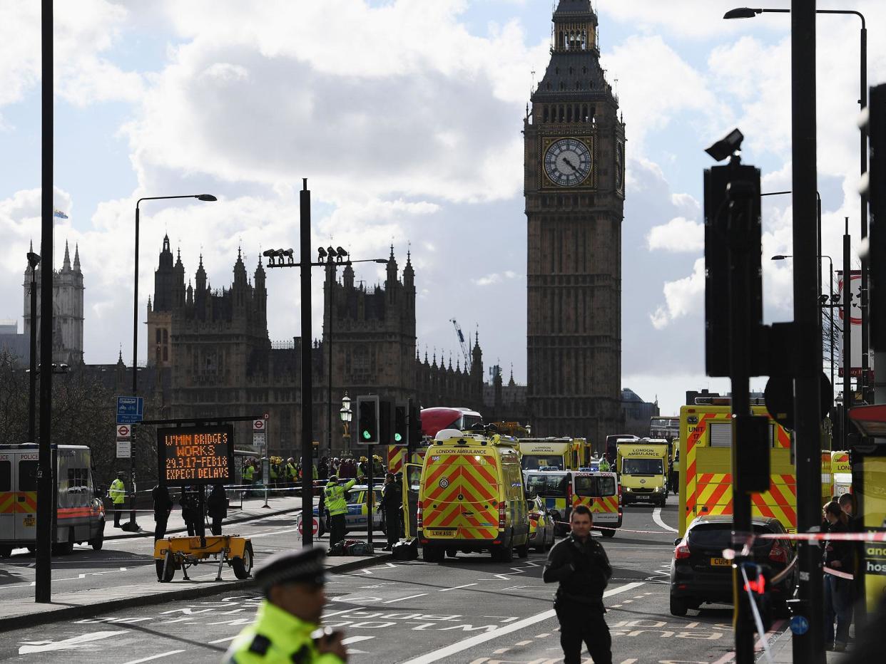 Mr Ahmed, who was in Portcullis House when the attack occurred, returned to Parliament today and described the atmosphere as 'very, very quiet': Getty