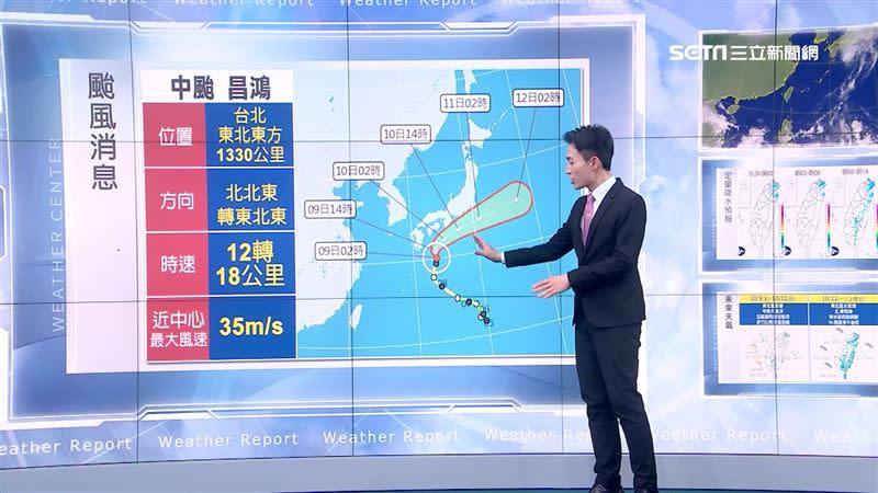 昌鴻颱風對台灣沒有影響。