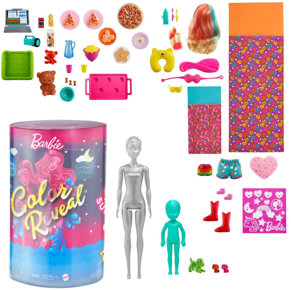 Barbie Color Reveal Slumber Party Fun