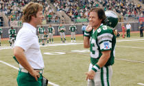 <p><b>Synopsis:</b> Lifelong football fan Vince Papale (Mark Wahlberg) sees his wildest dreams come true when he becomes a member of the Philadelphia Eagles. While teaching at his high-school alma mater in Pennsylvania, the 30-year-old gets a chance to try out for his favourite team and, except for kickers, becomes the oldest rookie in NFL history who never played football in college. </p>