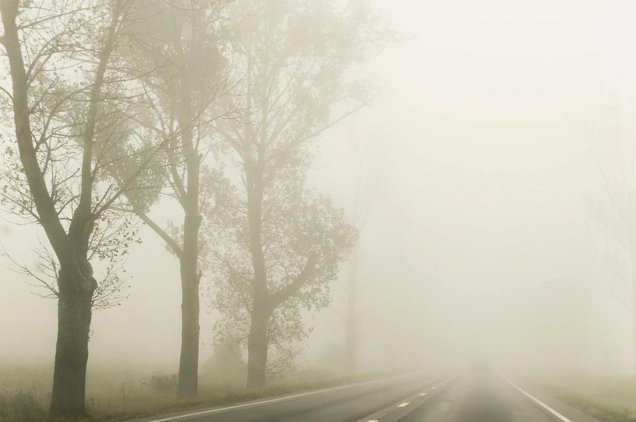 Smoke and haze stock image