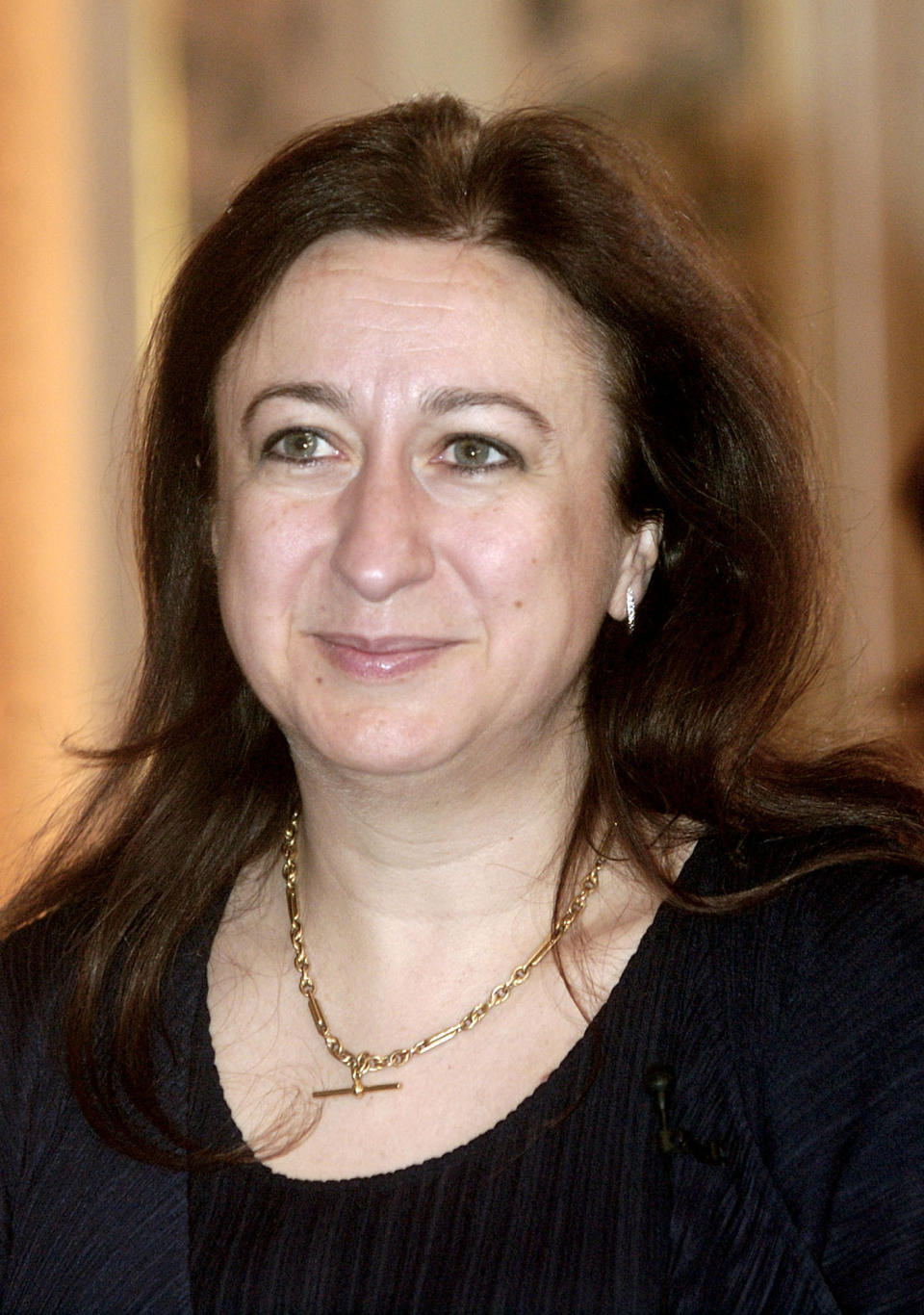 FILE - Simone Young from Sydney, Australia, appears at an event honoring her with the Goethe medal cultural award in Weimar, eastern Germany on March 22, 2005. Young, 62, is in her second season as chief conductor of the Sydney Symphony Orchestra. (AP Photo/Christian Seeling, File)