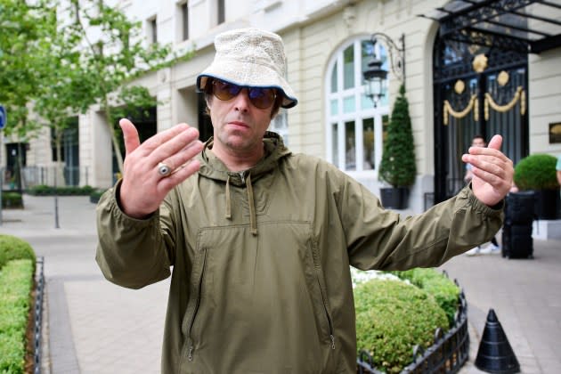 Liam Gallagher leaving the Ritz Hotel in Madrid in 2023. - Credit: Carlos Alvarez/GC Images/Getty Images