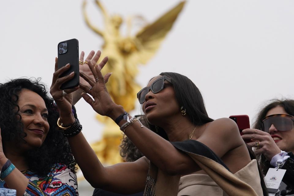 Naomi Campbell during the Platinum Jubilee Pageant, on day four of the Platinum Jubilee celebrations. Picture date: Sunday June 5, 2022.