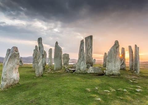 The standing stones at Callanish - Credit: getty