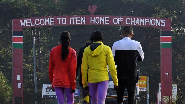 Kenyan athletes arrive for their training camp at Iten, on January 11, 2016, in the Rift Valley, some 329 kms north from the capital, Nairobi.