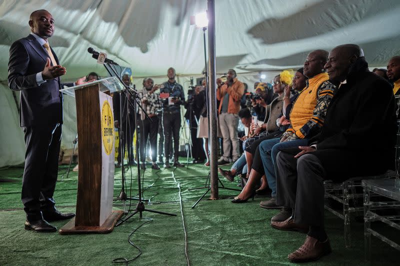 Zimbabwe's opposition Citizens Coalition for Change party's election manifesto launch, in Bulawayo