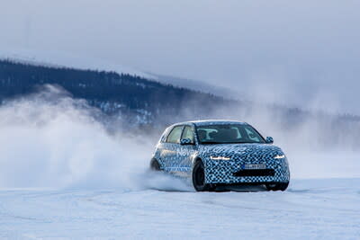 Hyundai N is testing the all-electric, all-wheel-drive IONIQ 5 N under extreme arctic winter conditions in Arjeplog, Sweden (PRNewsfoto/Hyundai Motor Company)