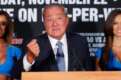 Who's to blame for the tickets not being on sale yet? Bob Arum is putting it on adviser Al Haymon. (Getty)