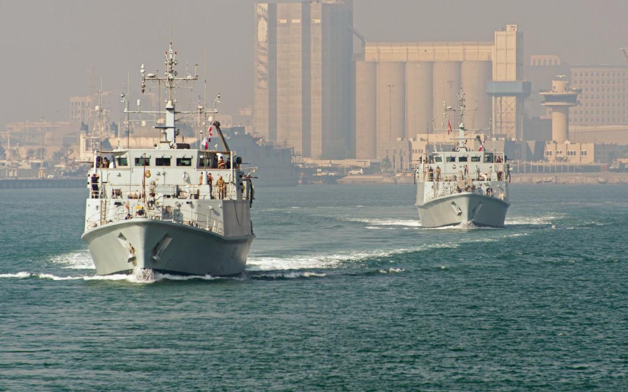 Two Sandown Class minehunters were pledged to Kyiv in December to help its navy in the battle against Russia