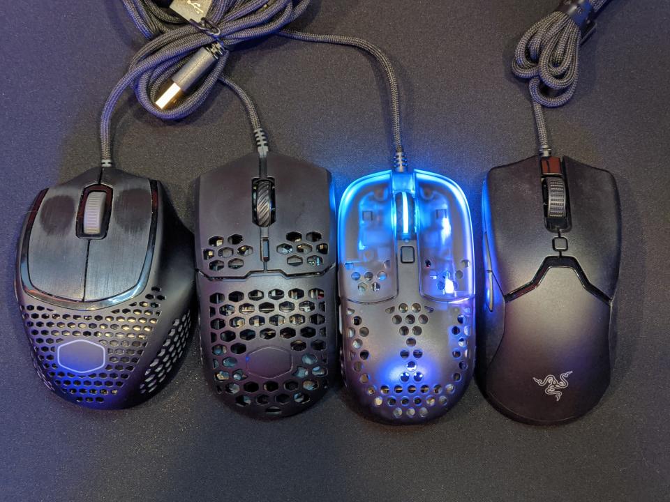 From left: Cooler Master MM720, Cooler Master MM710, Xtrfy MZ1, Razer Viper Mini (Photo: Yahoo Gaming SEA)