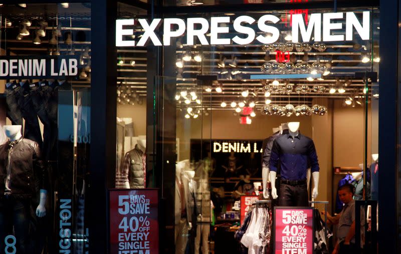 FILE PHOTO: Customers are seen inside the Express store in Broomfield