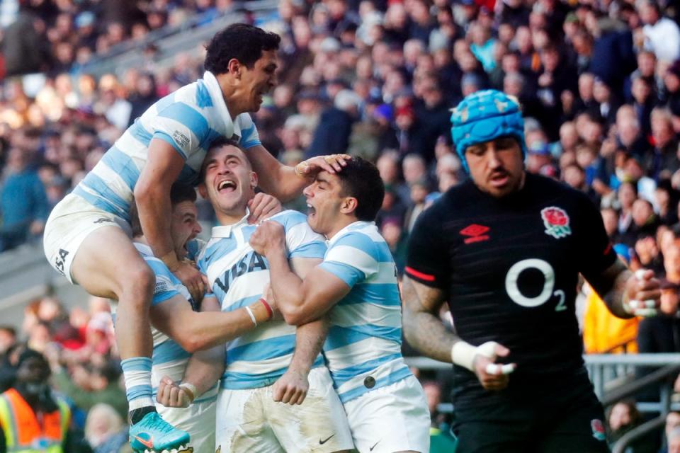 Emiliano Boffelli had an afternoon to remember at Twickenham (Action Images via Reuters)