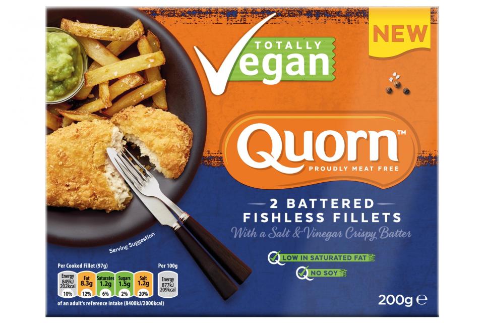 Quorn's fishless fillets (Quorn )
