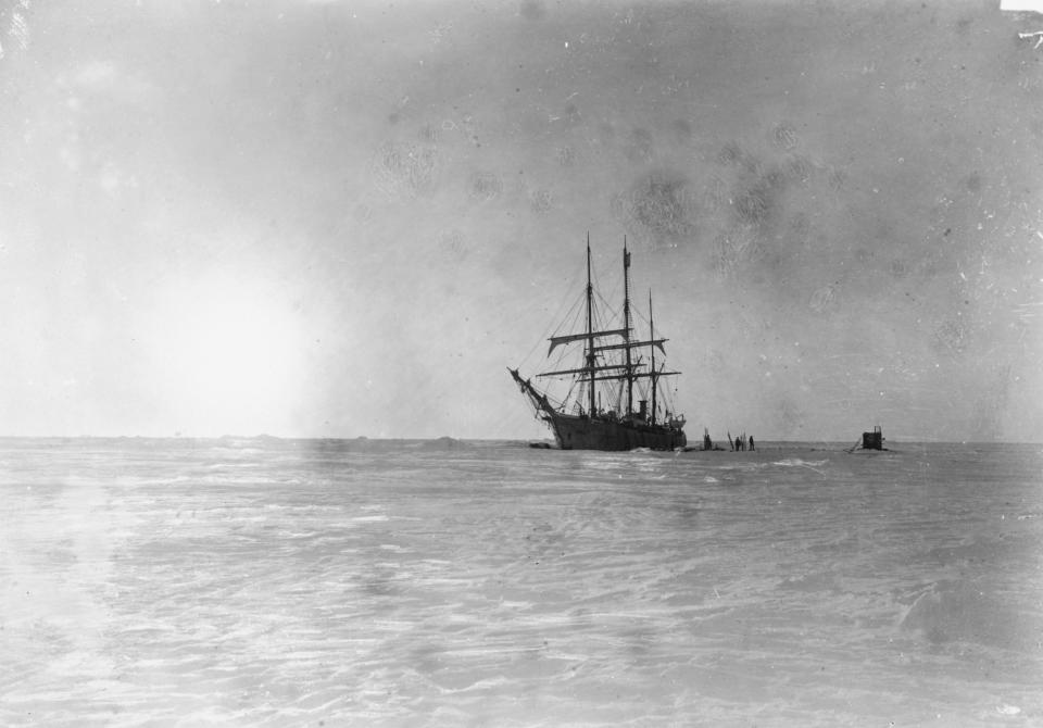 The Belgica stuck fast in the pack ice - Library of Congress; P&P