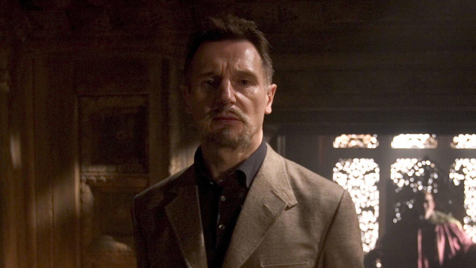 Liam Neeson as DC villain Ra's al Ghul in Batman Begins. (Warner Bros/Alamy)