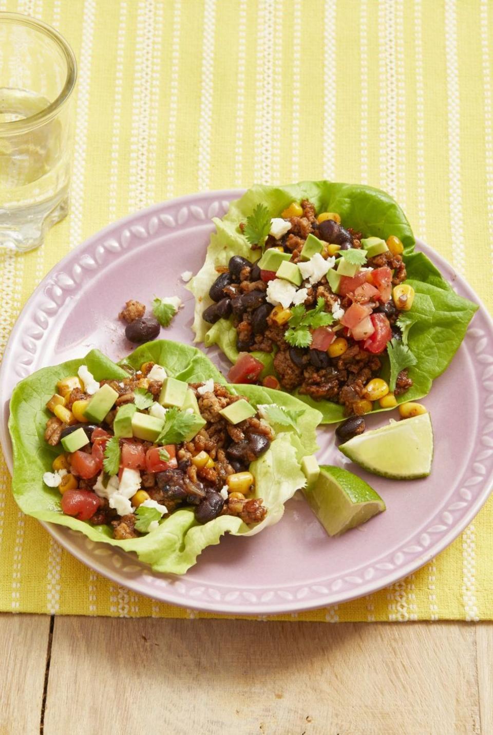 Turkey Taco Lettuce Wraps