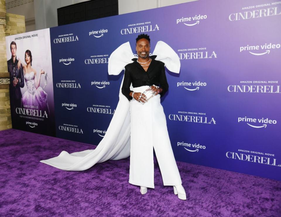 Billy Porter attends the premiere of Amazon Studios’ ‘Cinderella’ at the Greek Theatre on August 30. 2021 in Los Angeles, California. - Credit: Michael Buckner for PMC