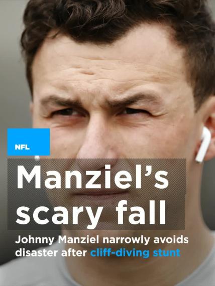 Johnny Manziel narrowly avoids disaster