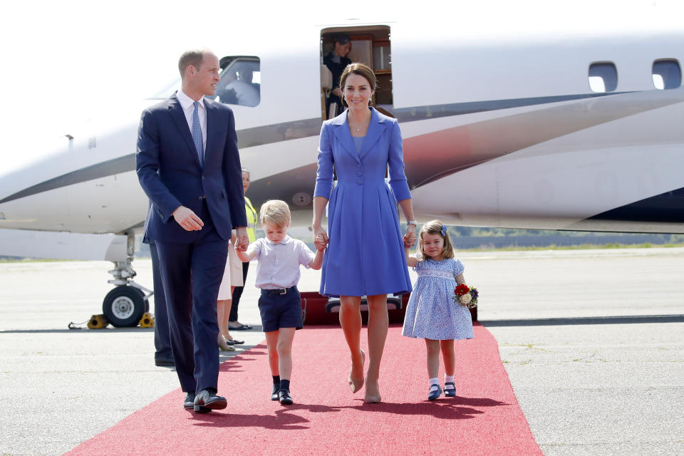 Kate first wore the ensemble in 2017 when she visited Berlin with Prince William, Prince George and Princess Charlotte. Photo: Getty Images