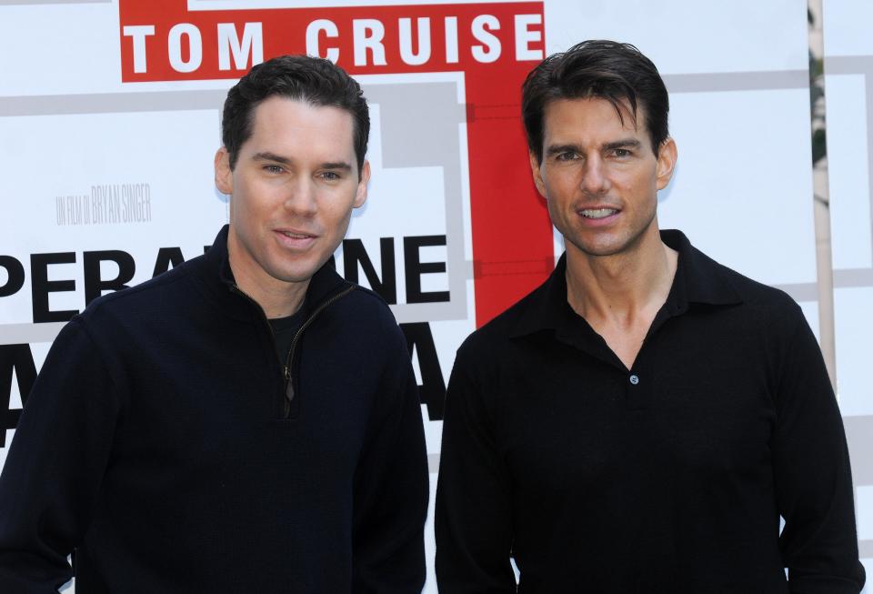 ITALY – JANUARY 28: . director Bryan Singer and actor Tom Cruise . U.S. actor Tom Cruise attends a photocall to promote his latest movie ‘Valkyrie’ in Rome, Italy on January 28, 2009 (Photo by Eric VANDEVILLE/Gamma-Rapho via Getty Images)