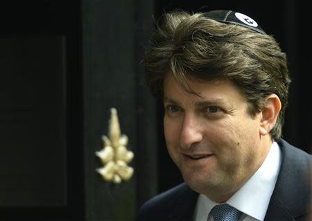 Andrew Feldman, chairman of Britain's Conservative party, attends the installation of Ephraim Mirvis as chief rabbi, at St John's Wood Synagogue in London September 1, 2013. REUTERS/Toby Melville