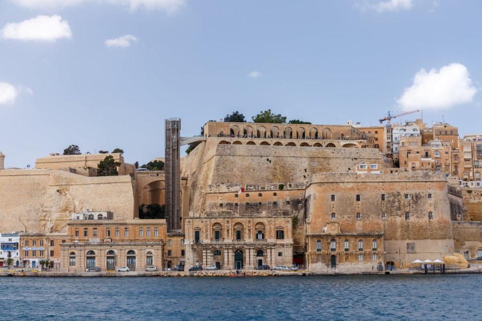 Linking the Grand Harbour to the Upper Barrakka Gardens and Valletta city centre, the lifts cost just €1 to ride (Getty Images)