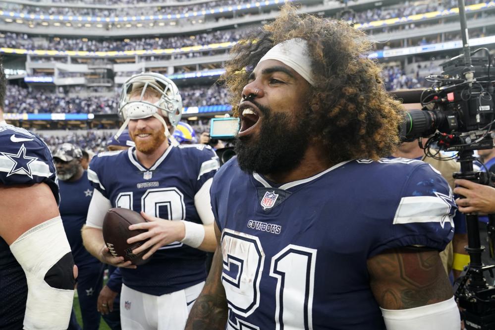 Dak Prescott, Ezekiel Elliott, Dallas Cowboys demolish Los Angeles Rams,  44-21, ahead of NFC East title showdown with Philadelphia Eagles