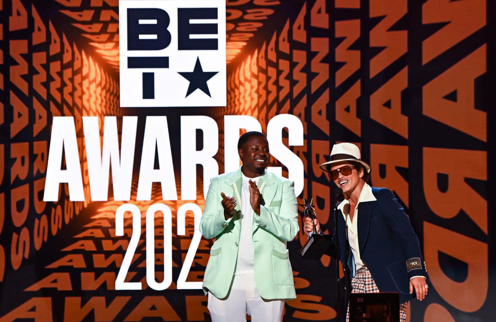 Silk Sonic won Album of the Year at the 2022 BET Awards credit:Bang Showbiz