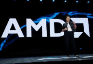 Lisa Su, president and CEO of AMD, gives a keynote address during the 2019 CES in Las Vegas, Nevada, U.S., January 9, 2019. REUTERS/Steve Marcus