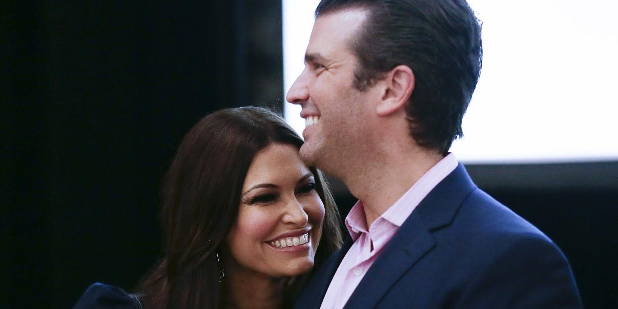 Kimberly Guilfoyle and Donald Trump Jr.