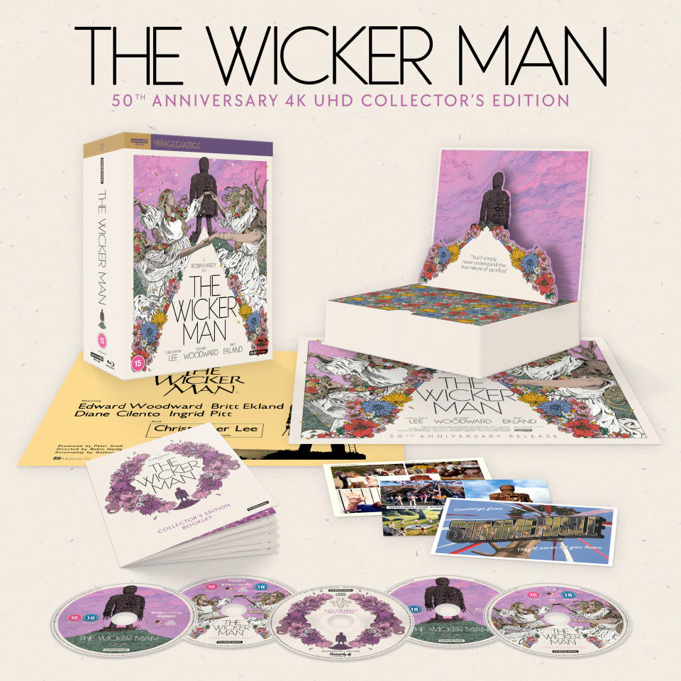 The Wicker Man: 50th Anniversary 4K Collector's Edition will be available from 25 September. (Studiocanal)