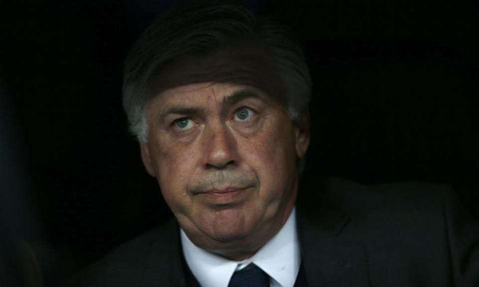Carlo Ancelotti watches on as his Real Madrid side succumb to Juventus in 2015
