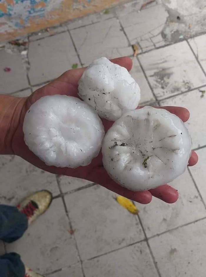 Balls of hail