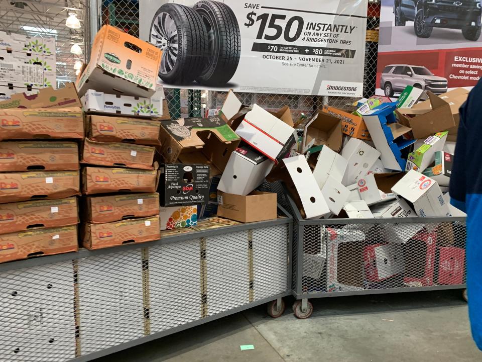 Costco photo tour Rochester NY boxes