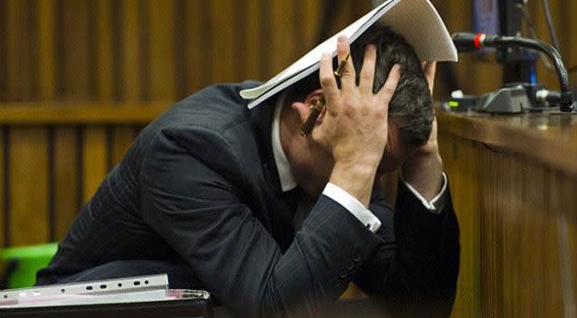 Pistorius used certain reactions to gain sympathy during the trial, according to a body language expert. Source: AP Images