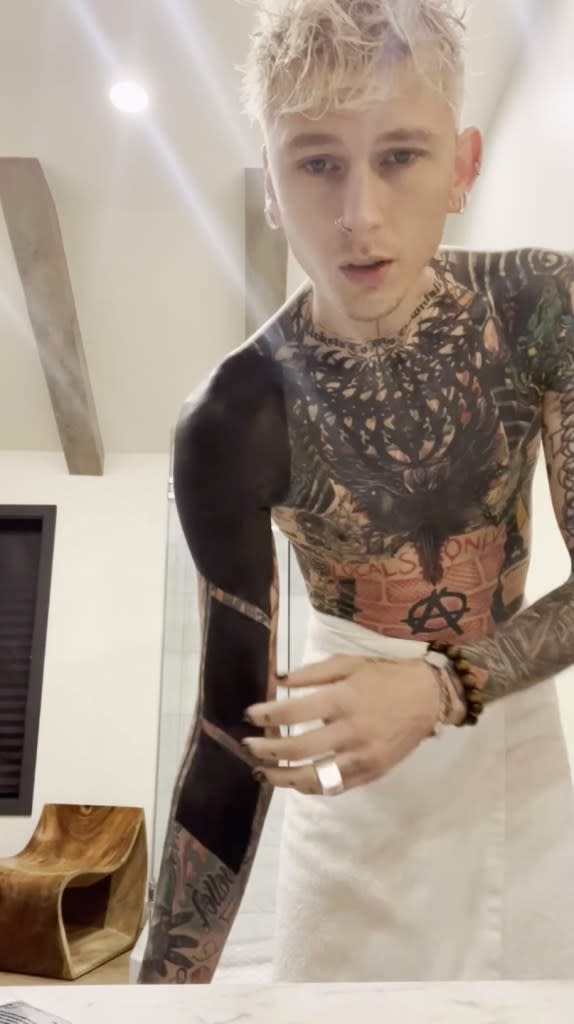 MGK said the tattoo took at least seven sessions to complete. Machine Gun Kelly/Instagram