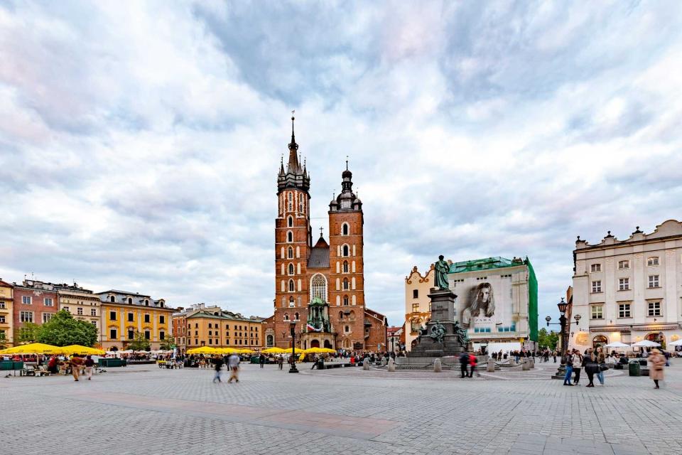 St. Mary's Gothic Church (Mariacki Church) in Krakow, Poland