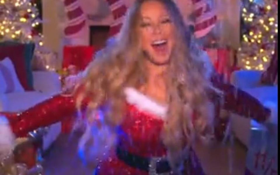 The singer previously insisted that only the Virgin Mary deserved The Queen Of Christmas monker (@MariahCarey/Twitter)