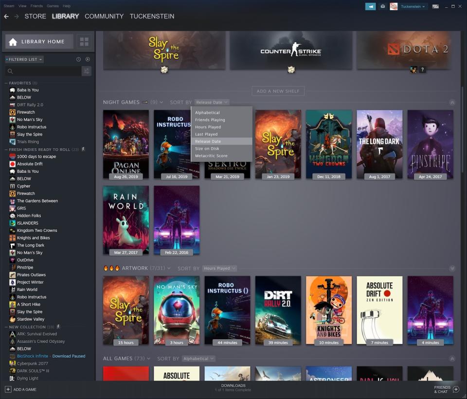 Steam Library September 2019