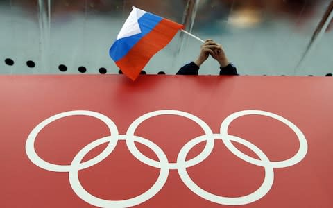 The Russian flag may be absent from the next two Olympics - Credit: ap